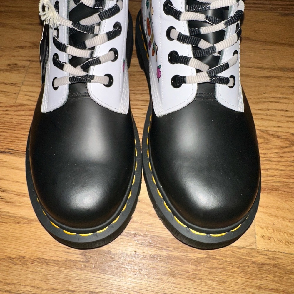 Dr. Martens Colorful Graphic Combat Boots - Picture 2 of 11